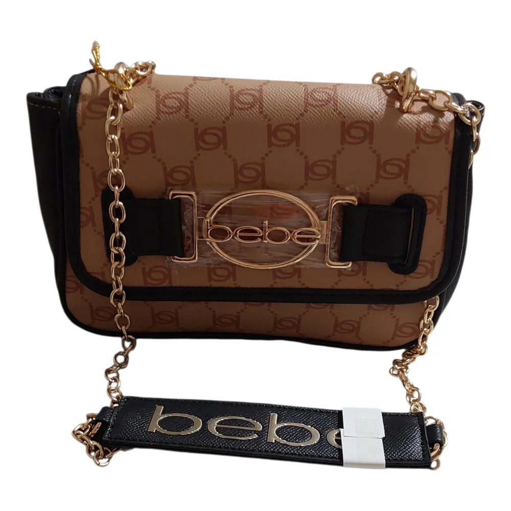 Bebe Leilani Printed Monogram Shoulder Bag - Picture 4 of 5